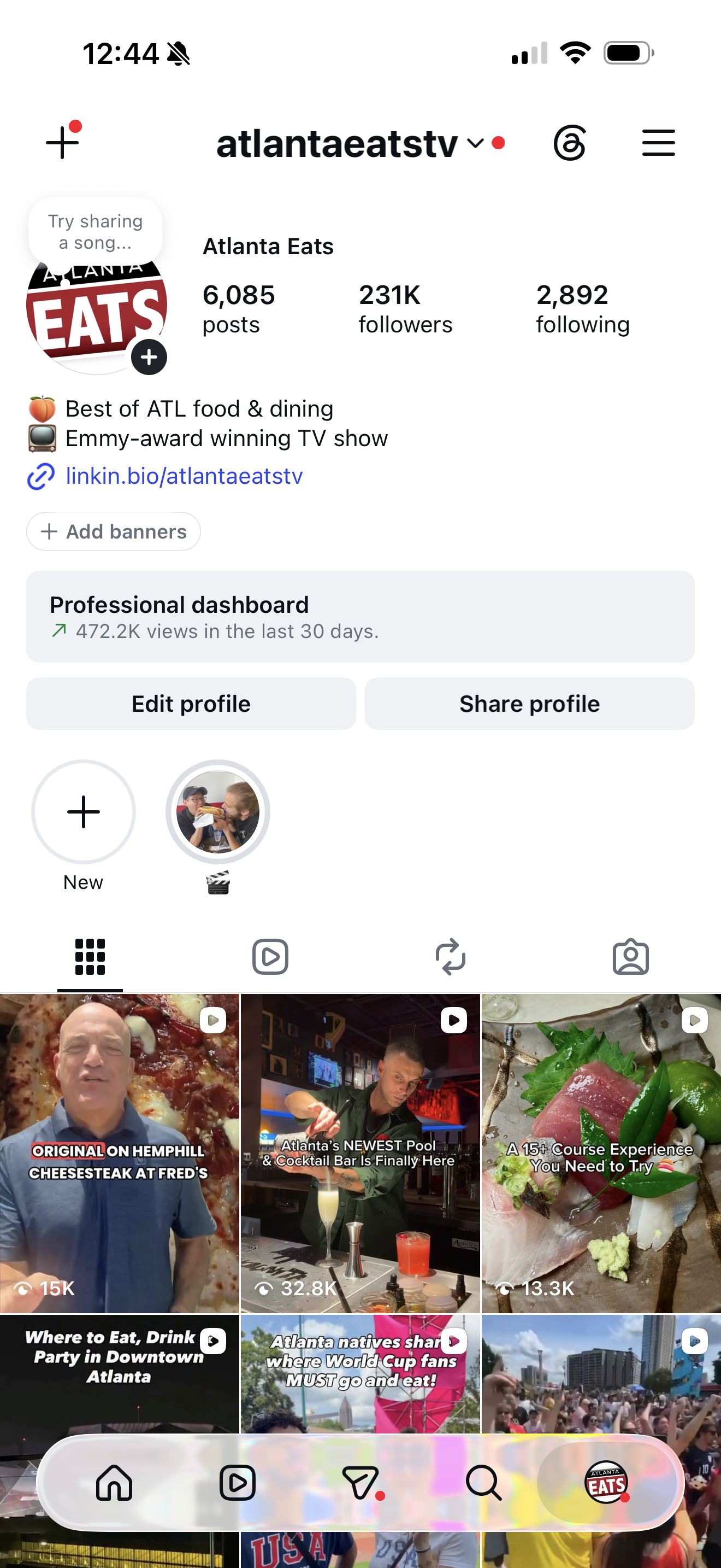Atlanta Eats Instagram and TikTok