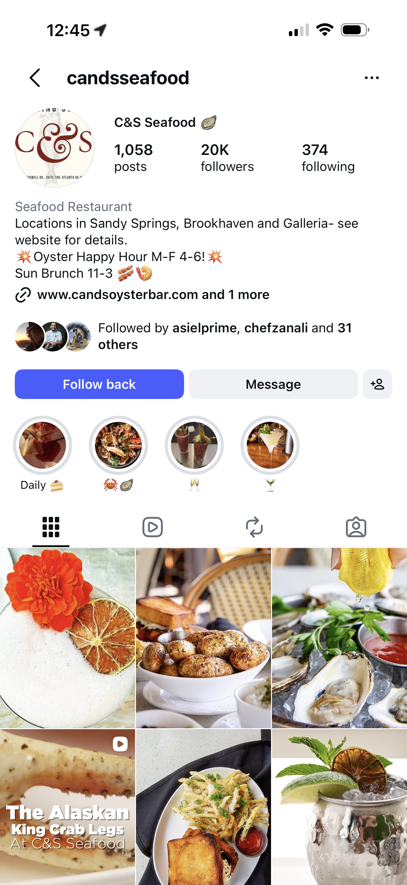 C&S Seafood Social
